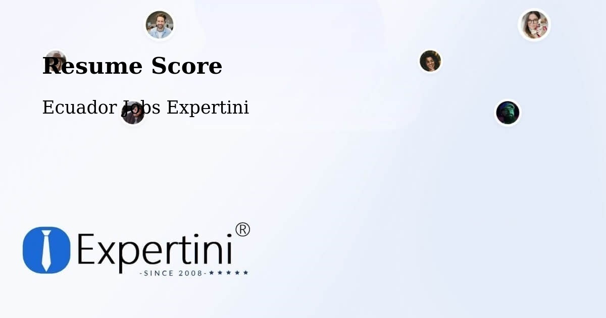 Resume Score & Job Description Match Tool – Latacunga - Ecuador Jobs Expertini